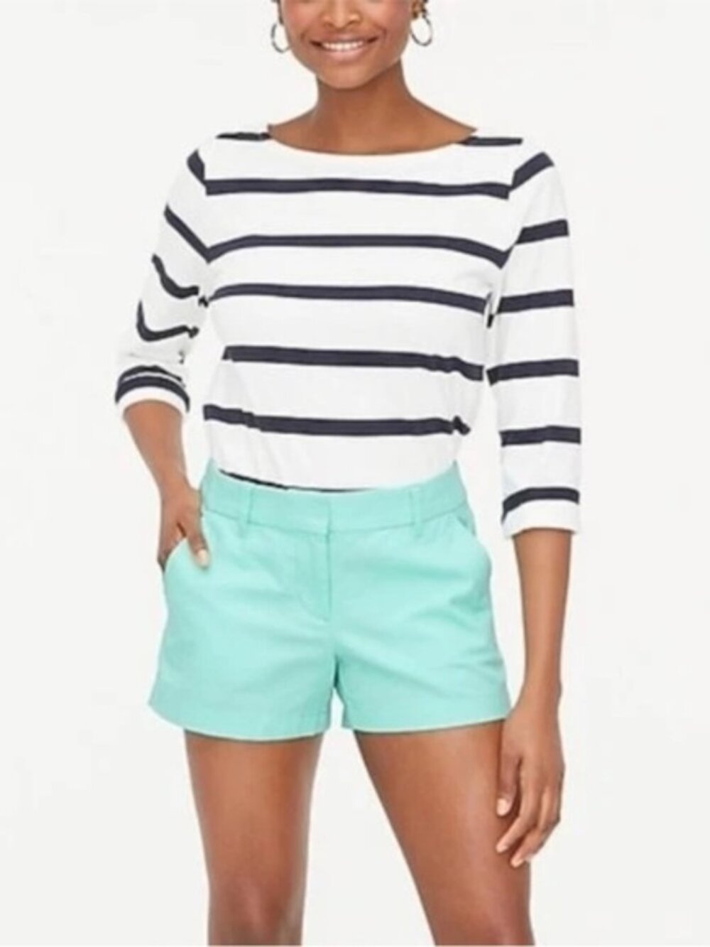 J. Crew Chino Aquamarine Cotton Shorts